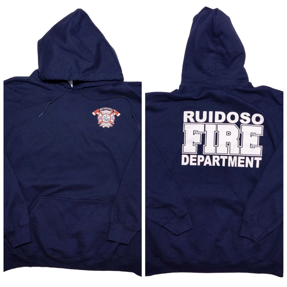 GILDAN Ruidoso Fire Rescue Department New Mexico‎ Hoodie Jacket Blue XL